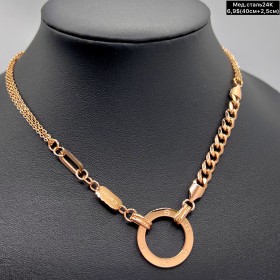 Цепочка мед.сталь24К 10208 ( 40+2,5 см.)